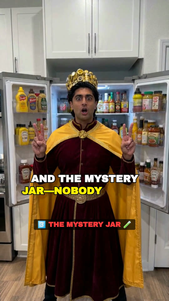 The King confronting the mystery jar