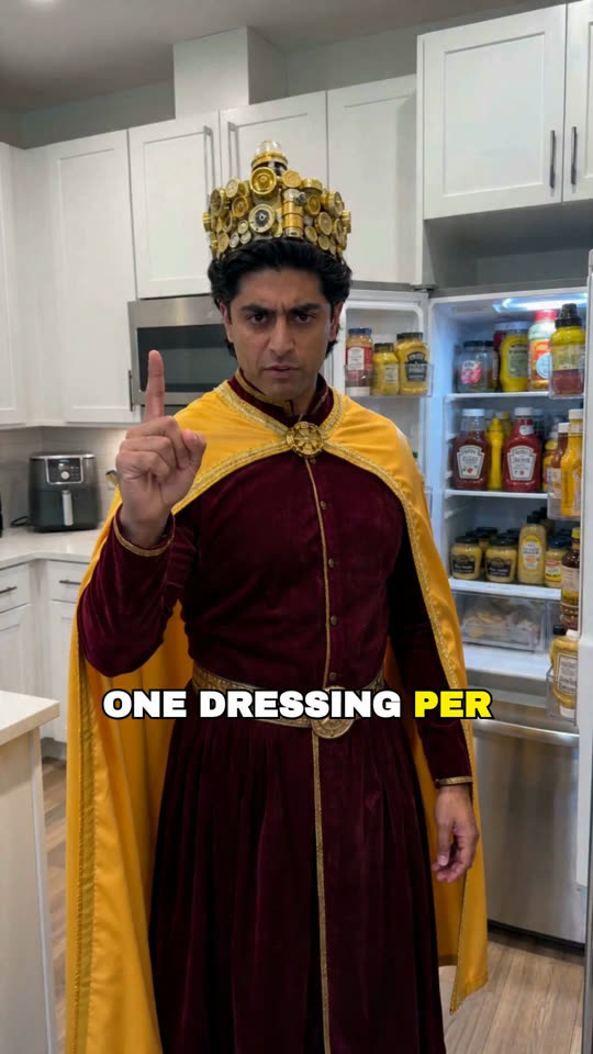 The King laying down condiment law